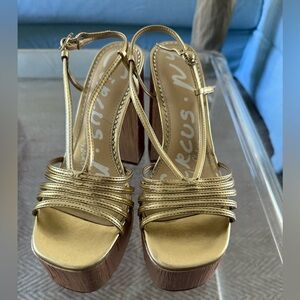 Siena Gold Platform Heels